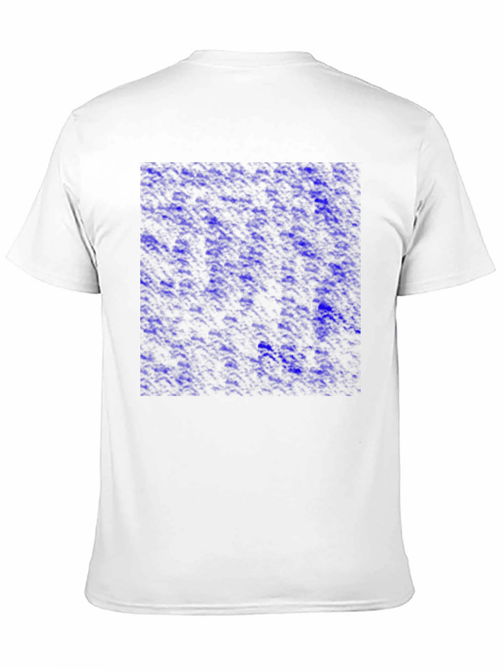 Abstract Blue Pattern Mens Black T-Shirt
