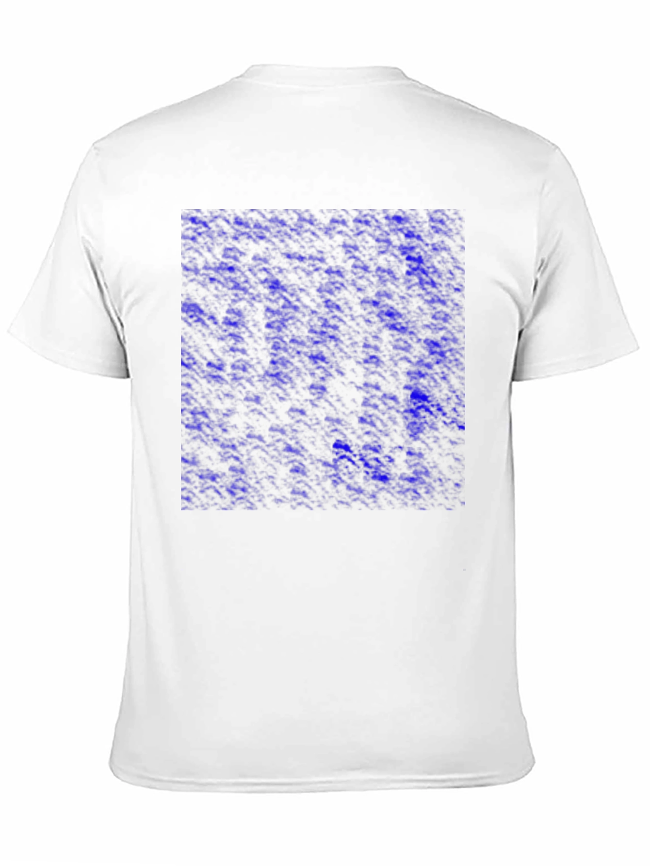Abstract Blue Pattern Mens Black T-Shirt