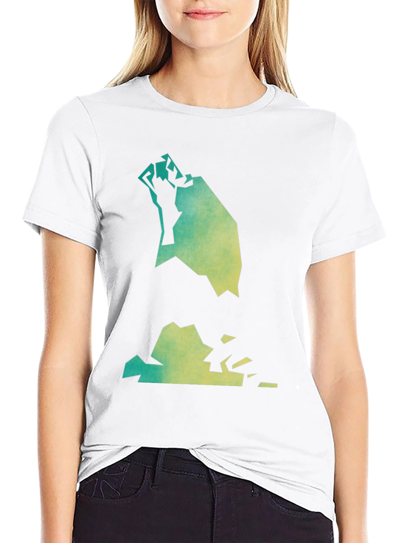 Abstract Graphic Tee - Black