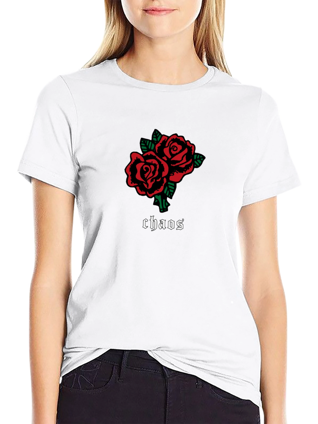 Black Roses Chaos Graphic Tee