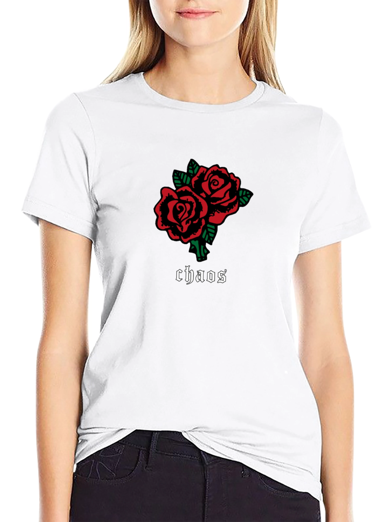 Black Roses Chaos Graphic Tee
