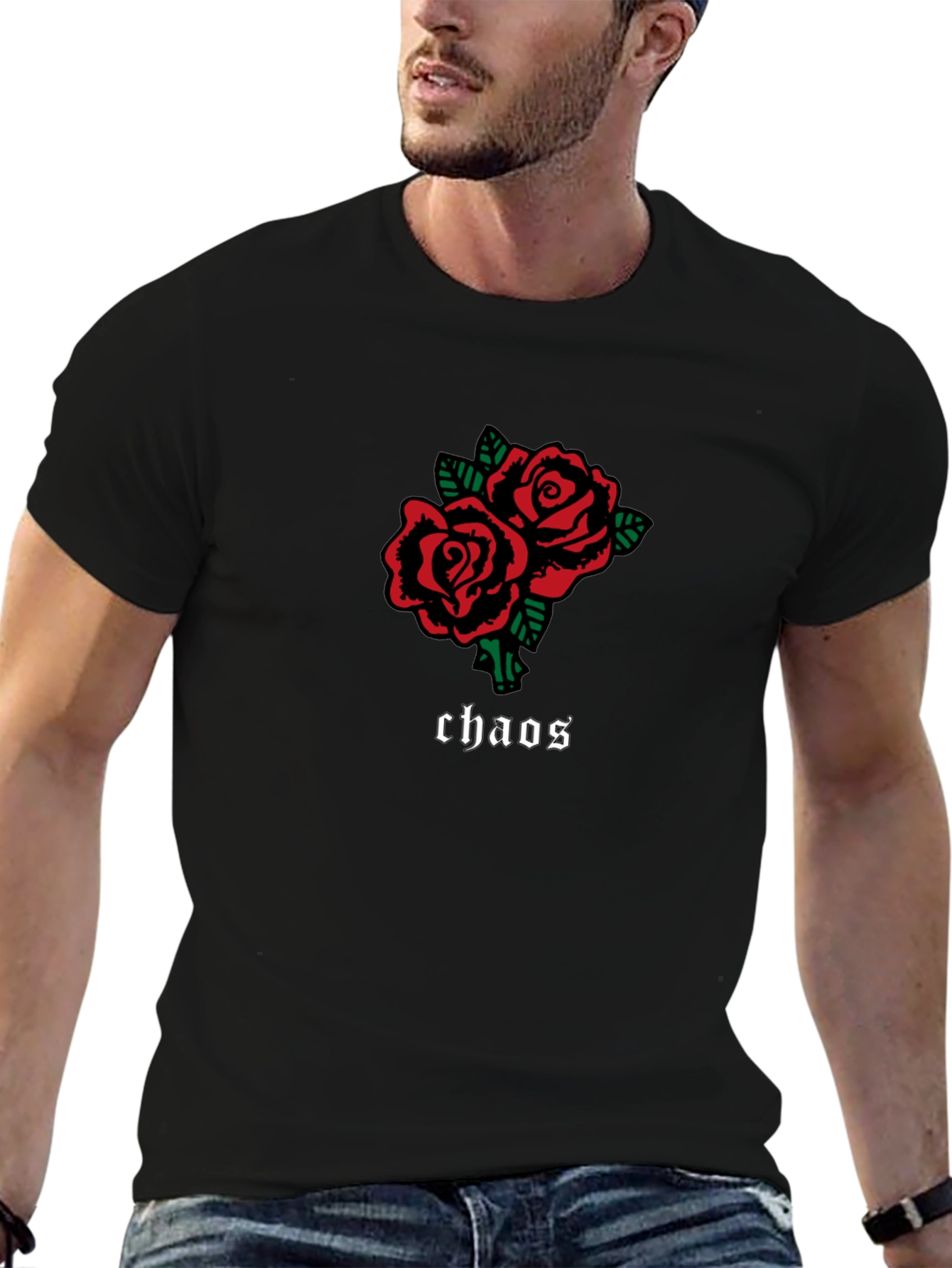 Black Roses Chaos Graphic Tee
