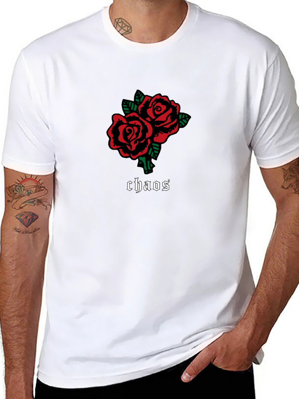 Black Roses Chaos Graphic Tee