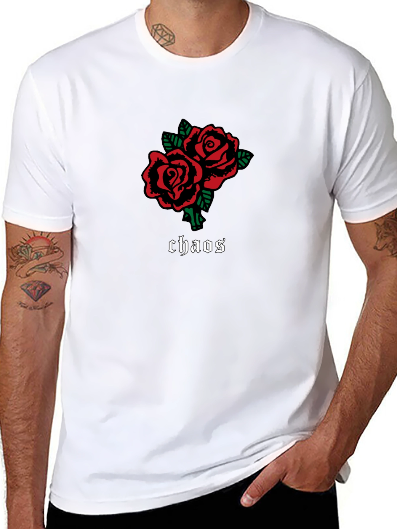 Black Roses Chaos Graphic Tee