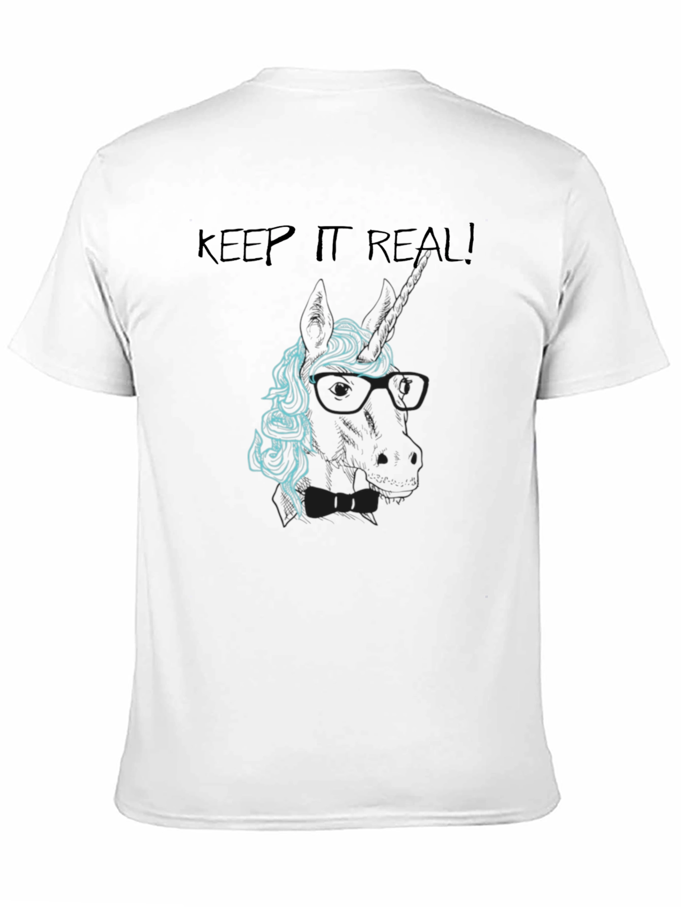 Keep It Real Graphic T-Shirt - Black Cotton Tee