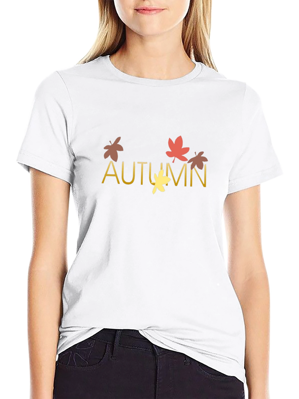 Autumn Leaves Graphic Tee - Cozy Season Style