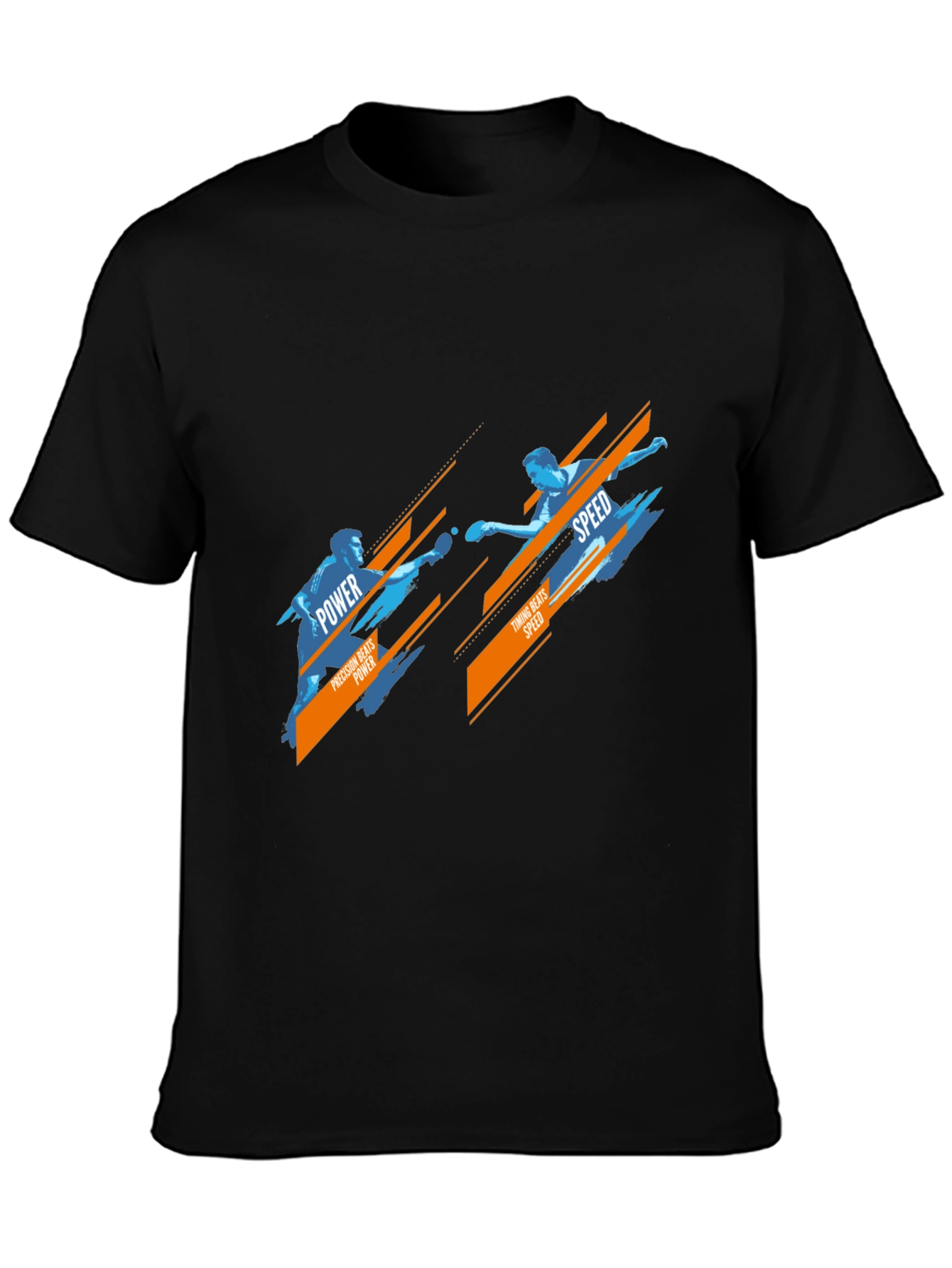 Table Tennis Power vs Speed Graphic T-Shirt