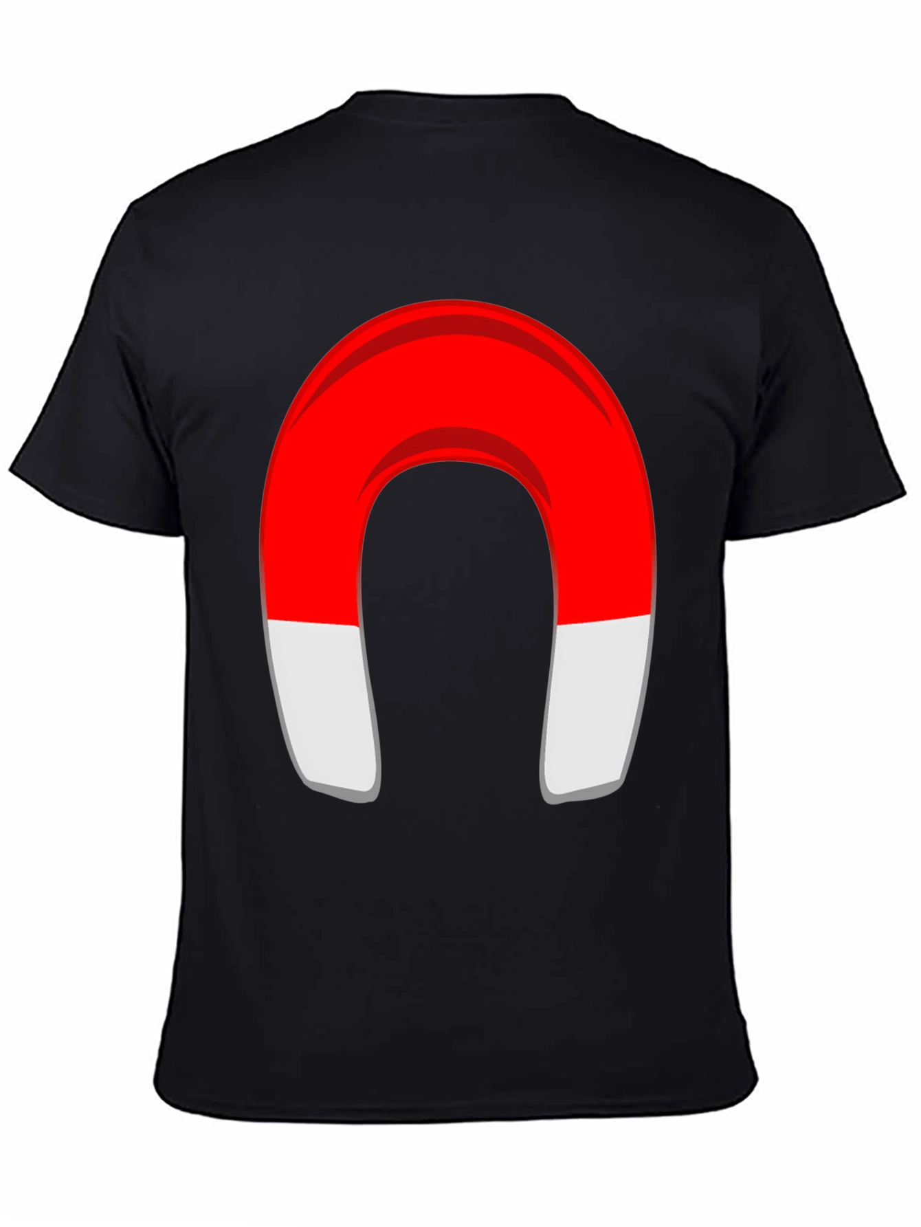 Magnet Graphic T-Shirt - Black Cotton Blend Tee