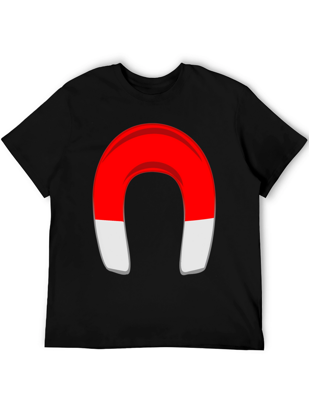 Magnet Graphic T-Shirt - Black Cotton Blend Tee