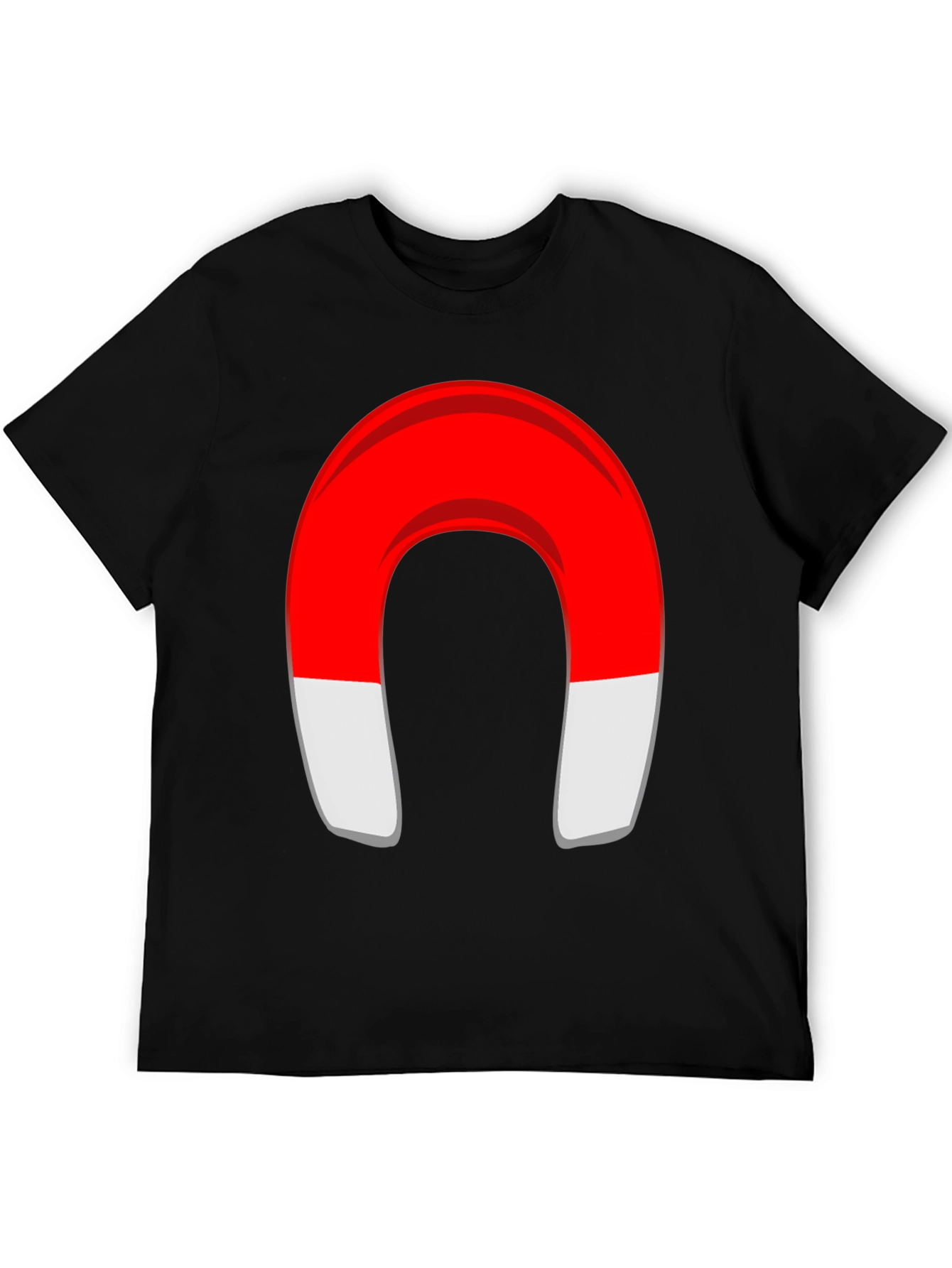 Magnet Graphic T-Shirt - Black Cotton Blend Tee