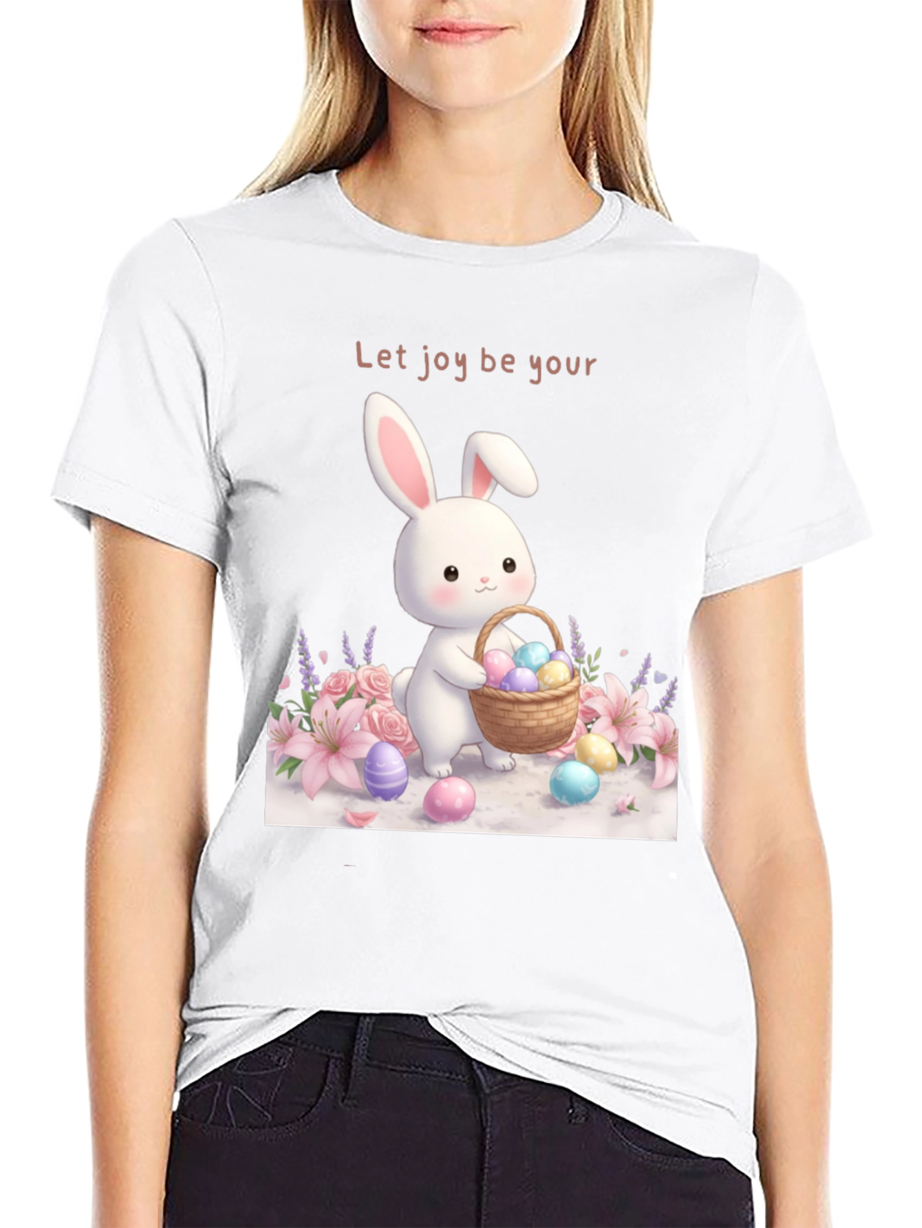 Easter Joy T-Shirt - Bunny & Eggs