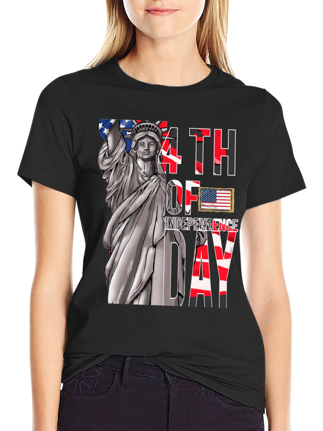 Independence Day T-Shirt - Statue of Liberty 4th of July