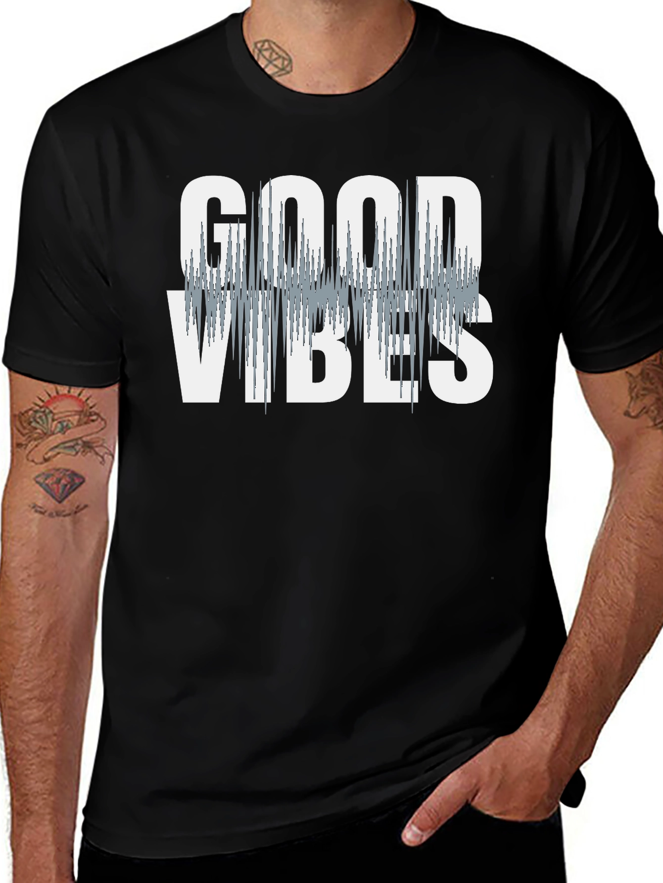 Good Vibes T-Shirt - Stylish Graphic Tee
