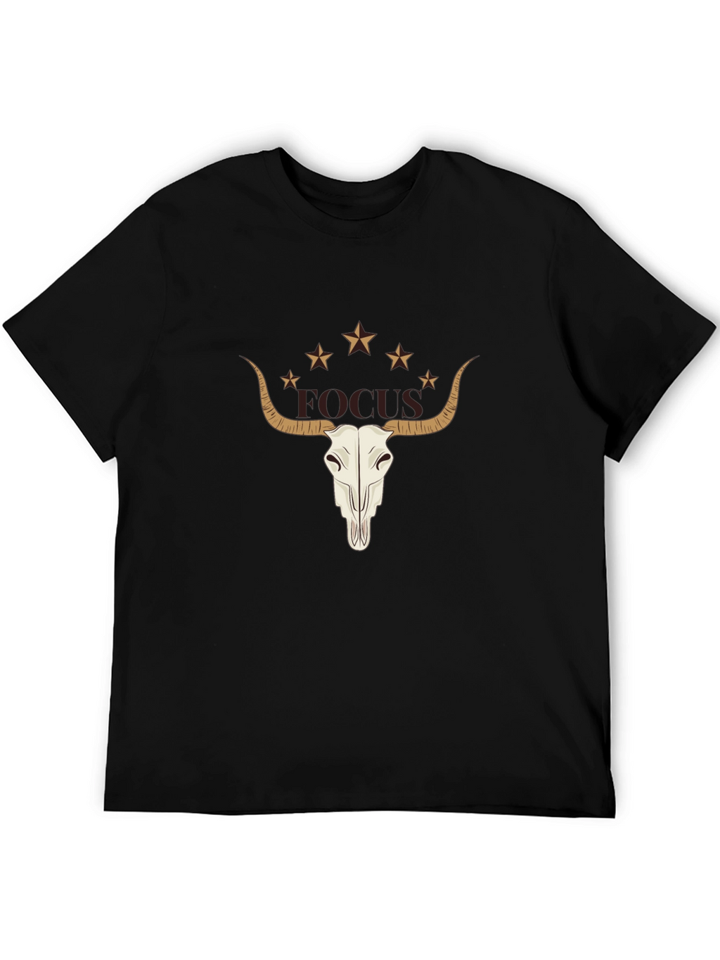 Focus Bull Skull Graphic Tee