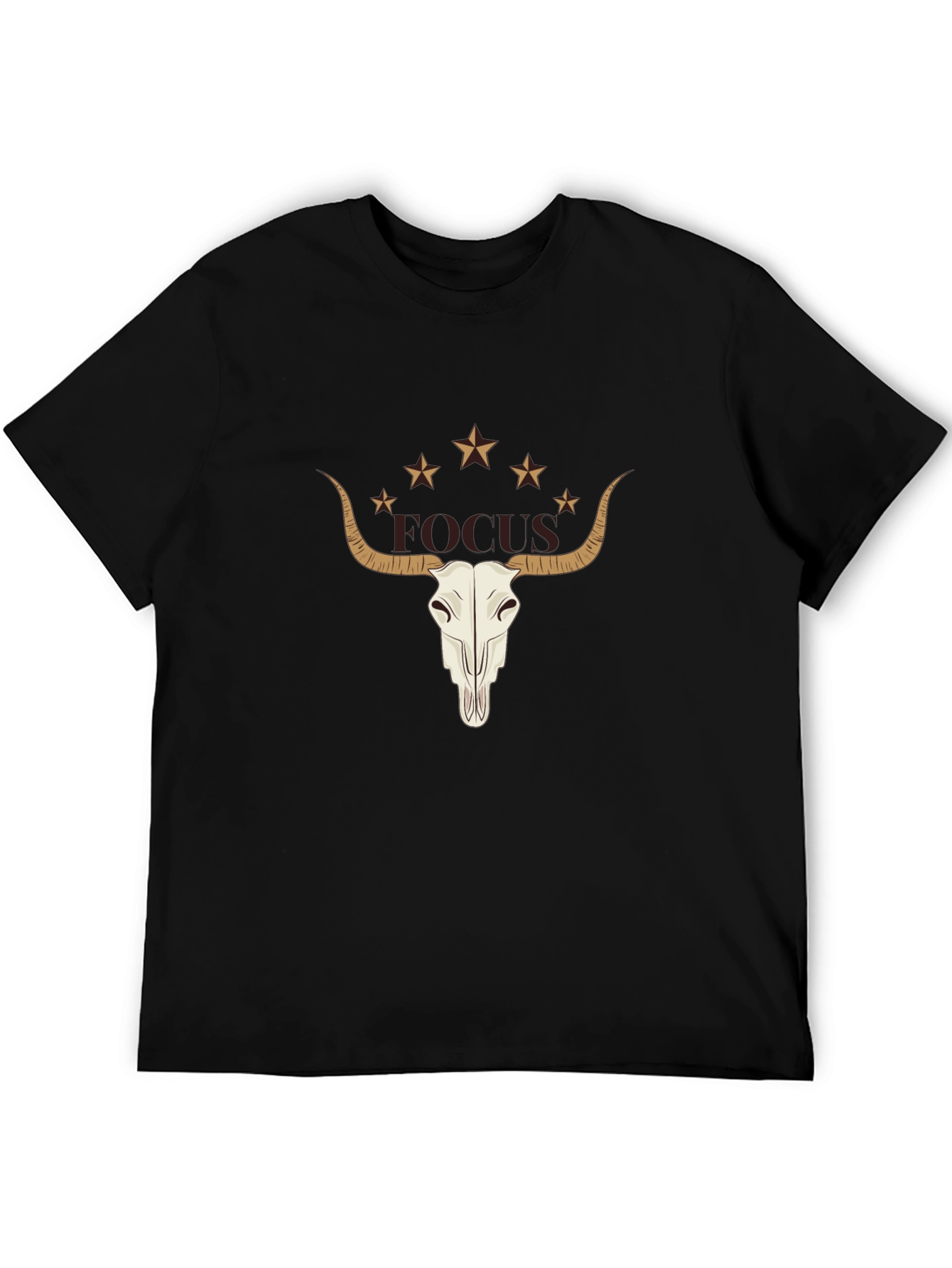 Focus Bull Skull Graphic Tee