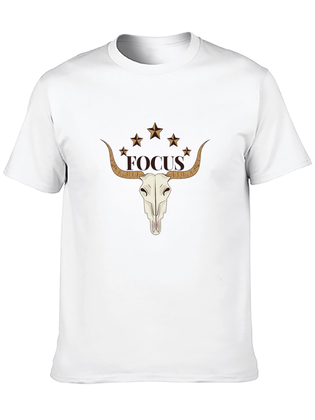 Focus Bull Skull Graphic Tee
