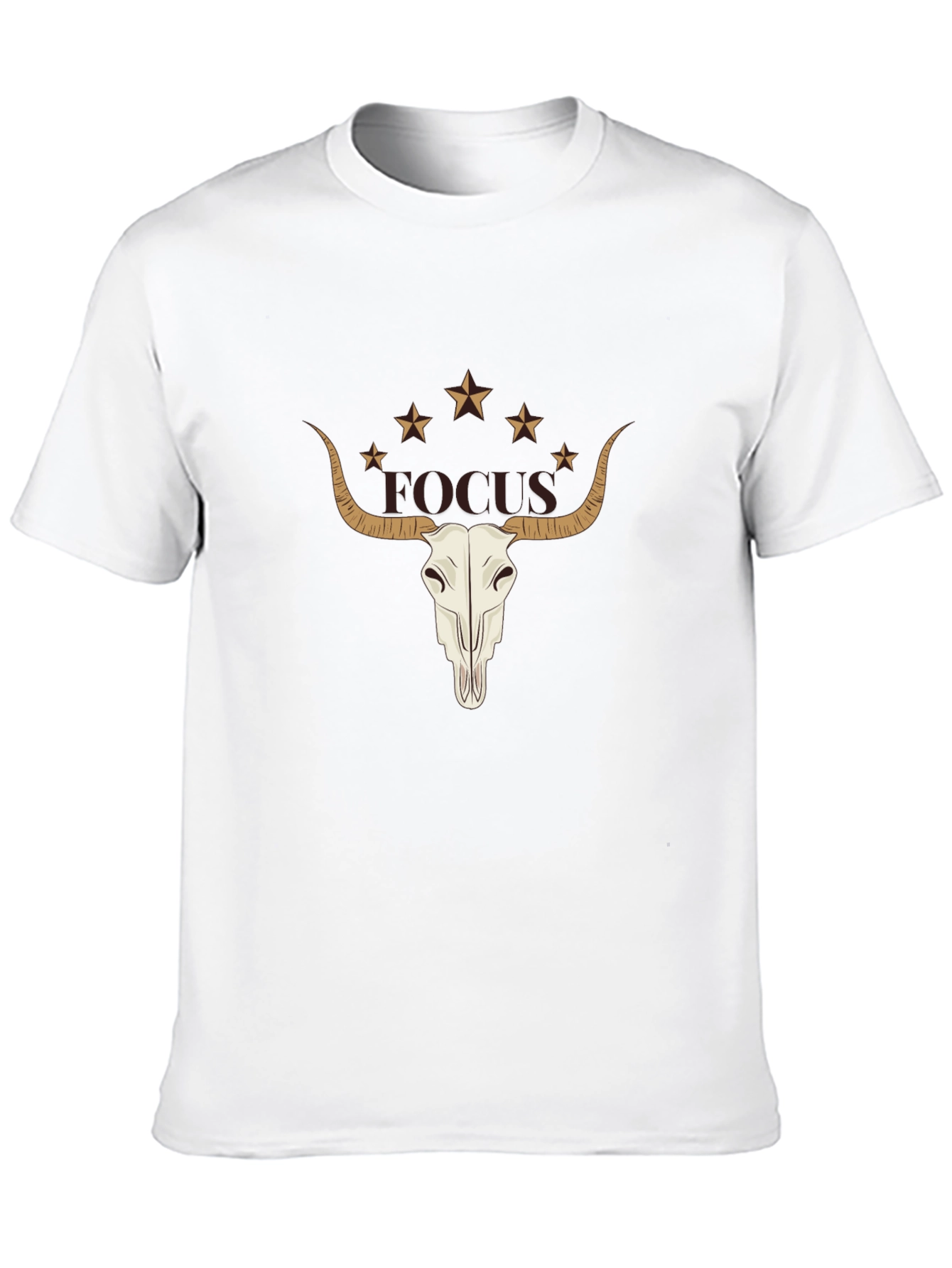 Focus Bull Skull Graphic Tee