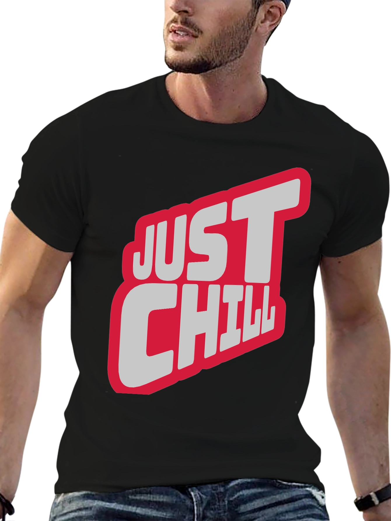 Just Chill Graphic Tee - Relaxed Style