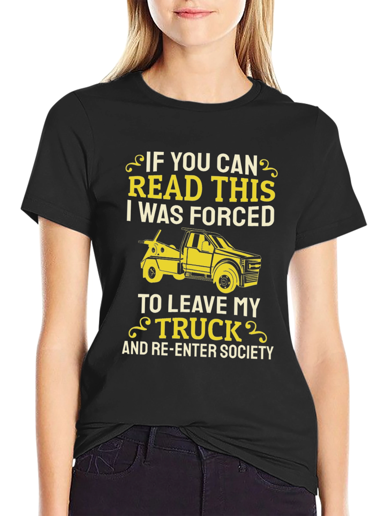 Truck Lover T-Shirt - Forced to Leave My Truck