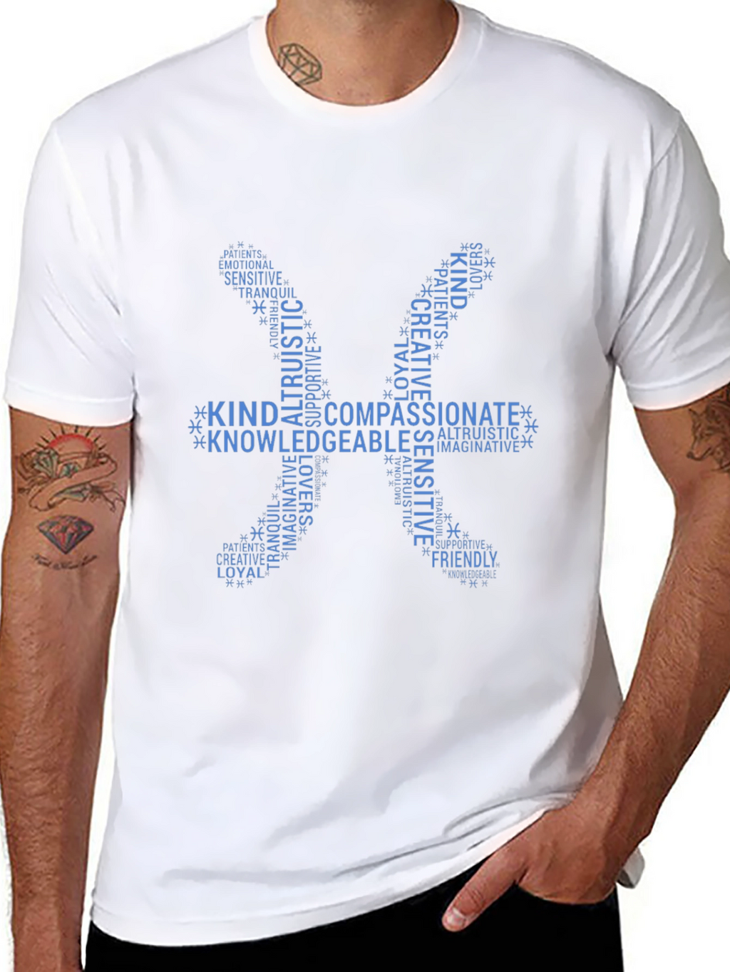 Pisces Zodiac Qualities Black T-Shirt