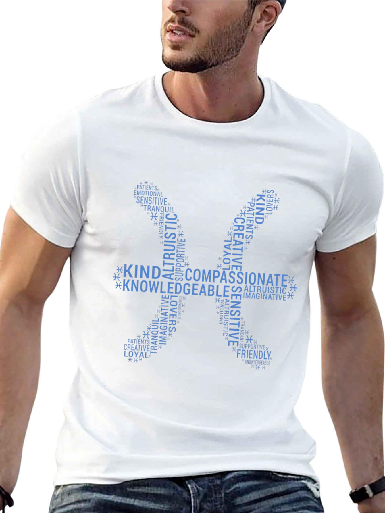 Pisces Zodiac Qualities Black T-Shirt