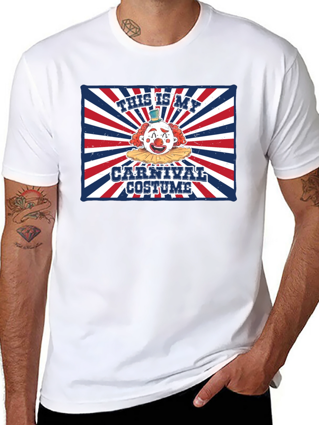 Carnival Costume Clown Graphic Tee