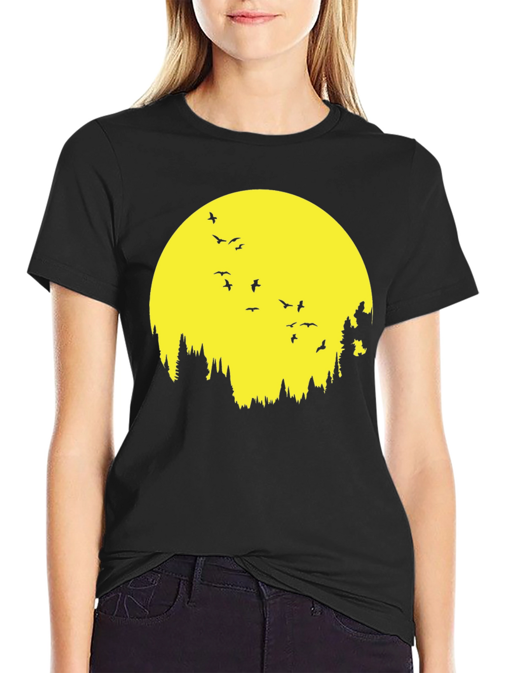 Nature Moon Bird T-Shirt