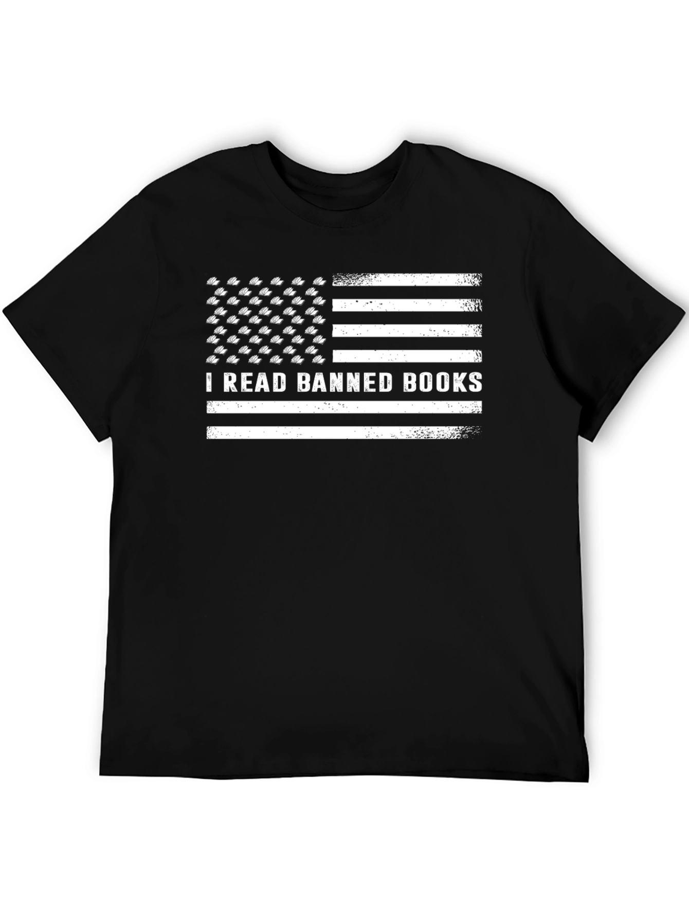 I Read Banned Books Flag Tee - Freedom of Speech