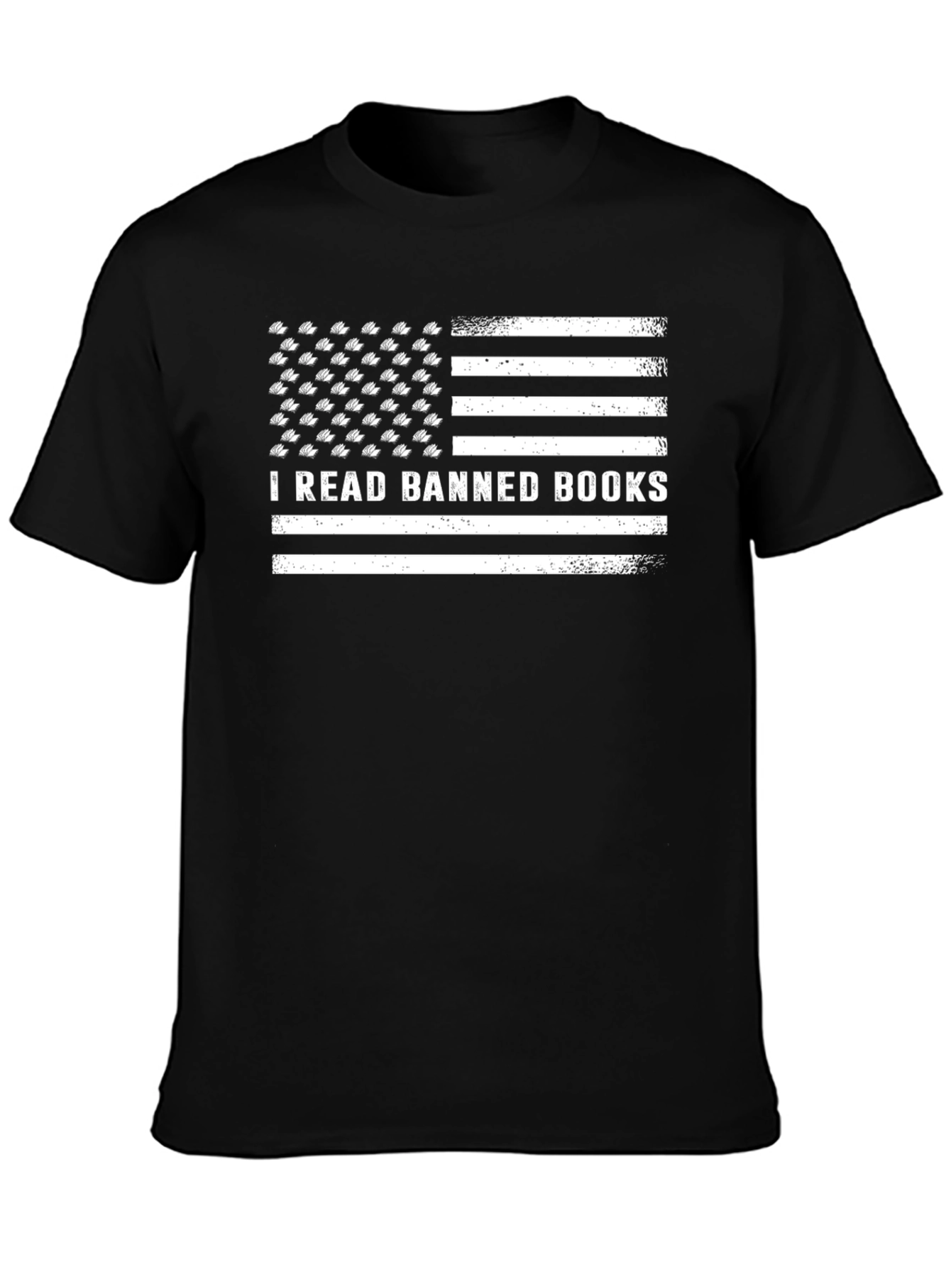 I Read Banned Books Flag Tee - Freedom of Speech