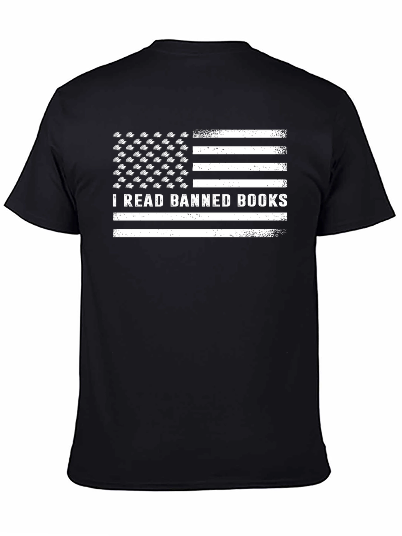 I Read Banned Books Flag Tee - Freedom of Speech