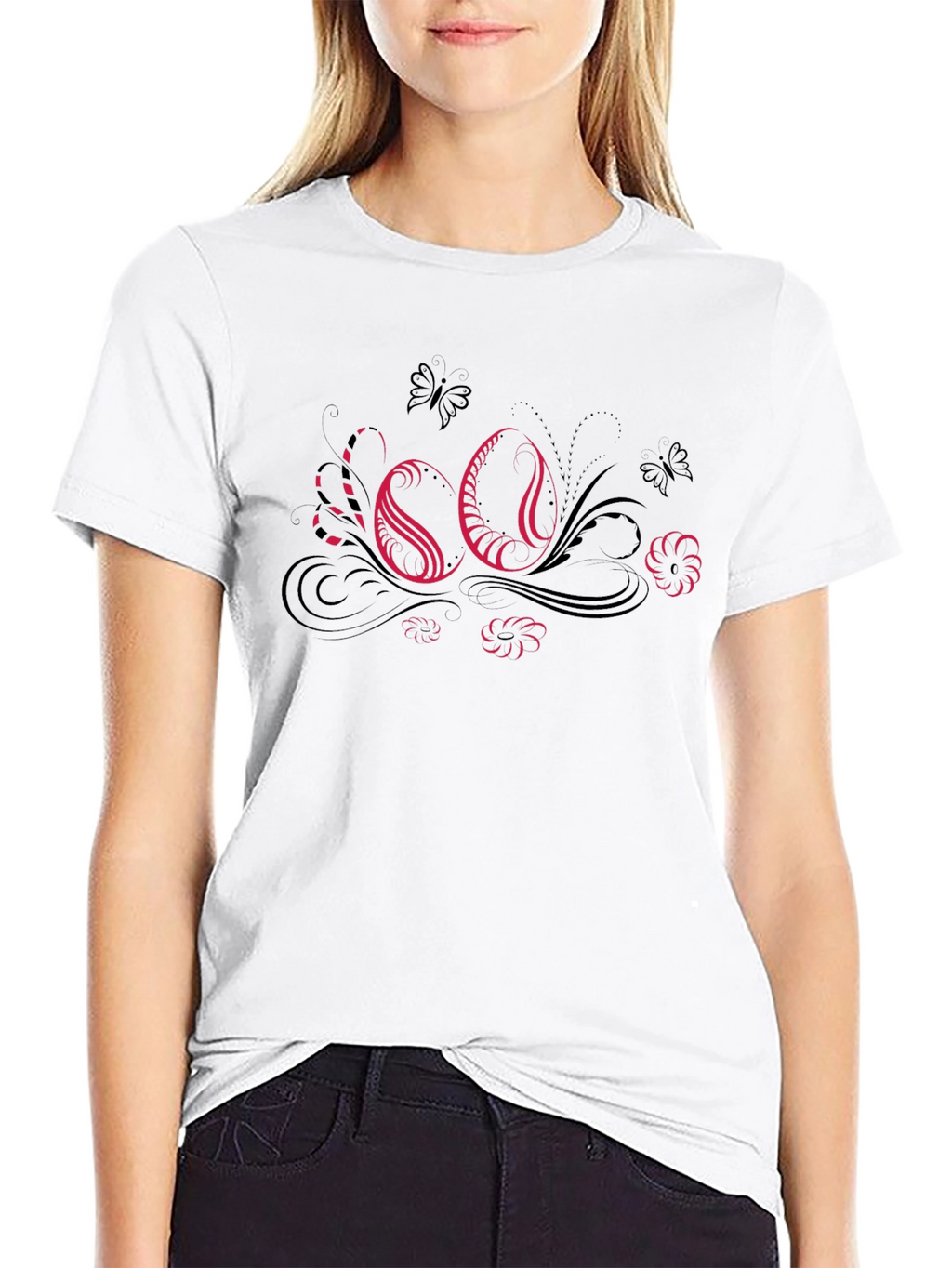 Elegant 60th Celebration Black T-Shirt