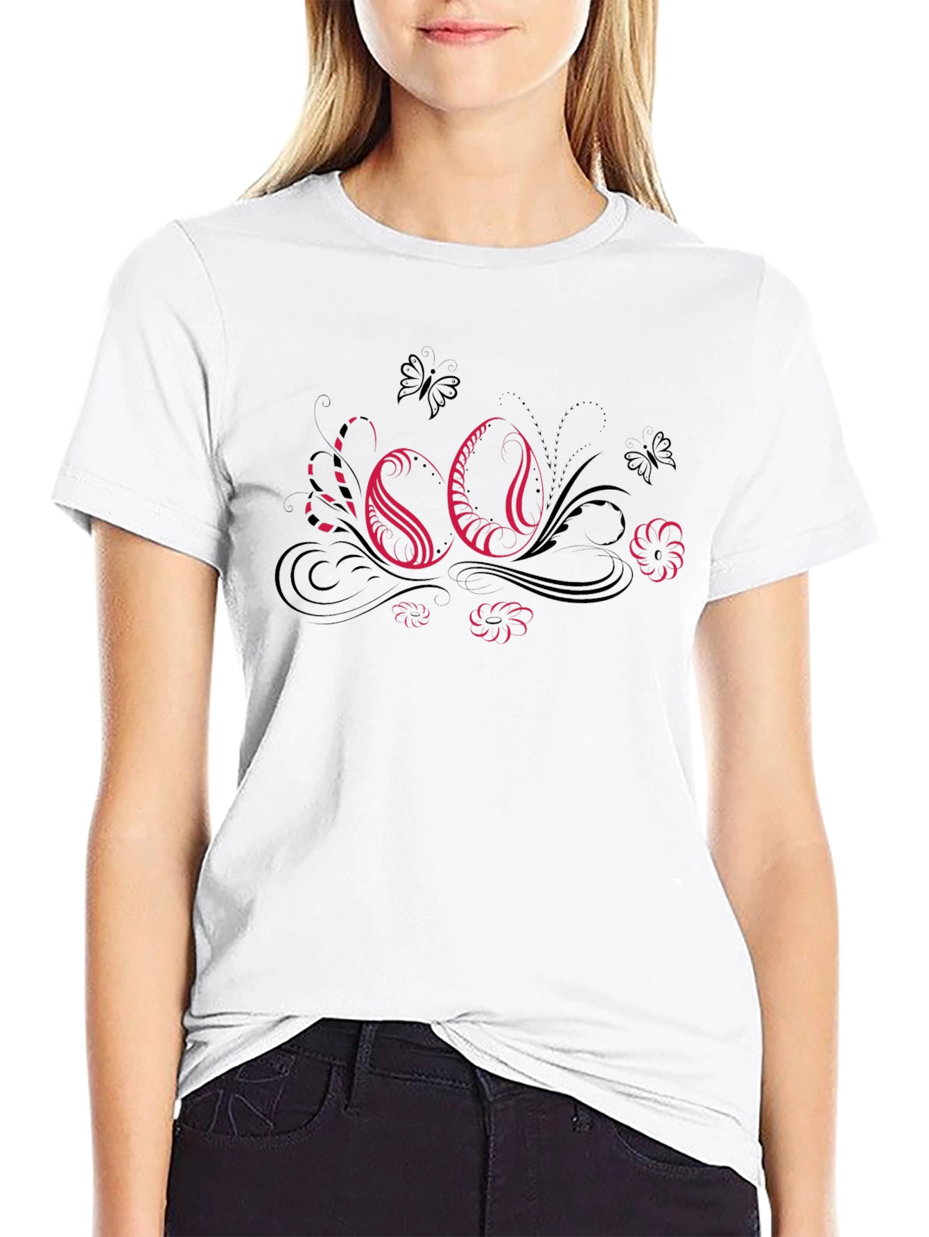 Elegant 60th Celebration Black T-Shirt