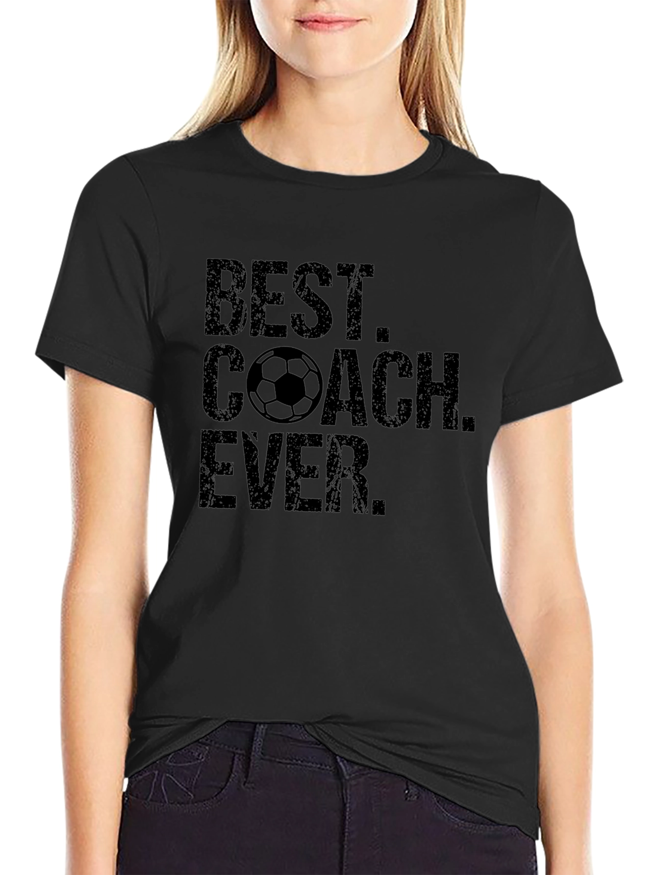 Best Soccer Coach Ever Black T-Shirt