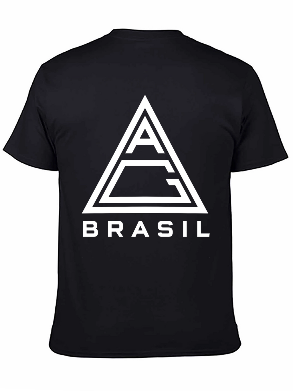 Brasil Graphic Tee: Modern Triangle Logo T-Shirt