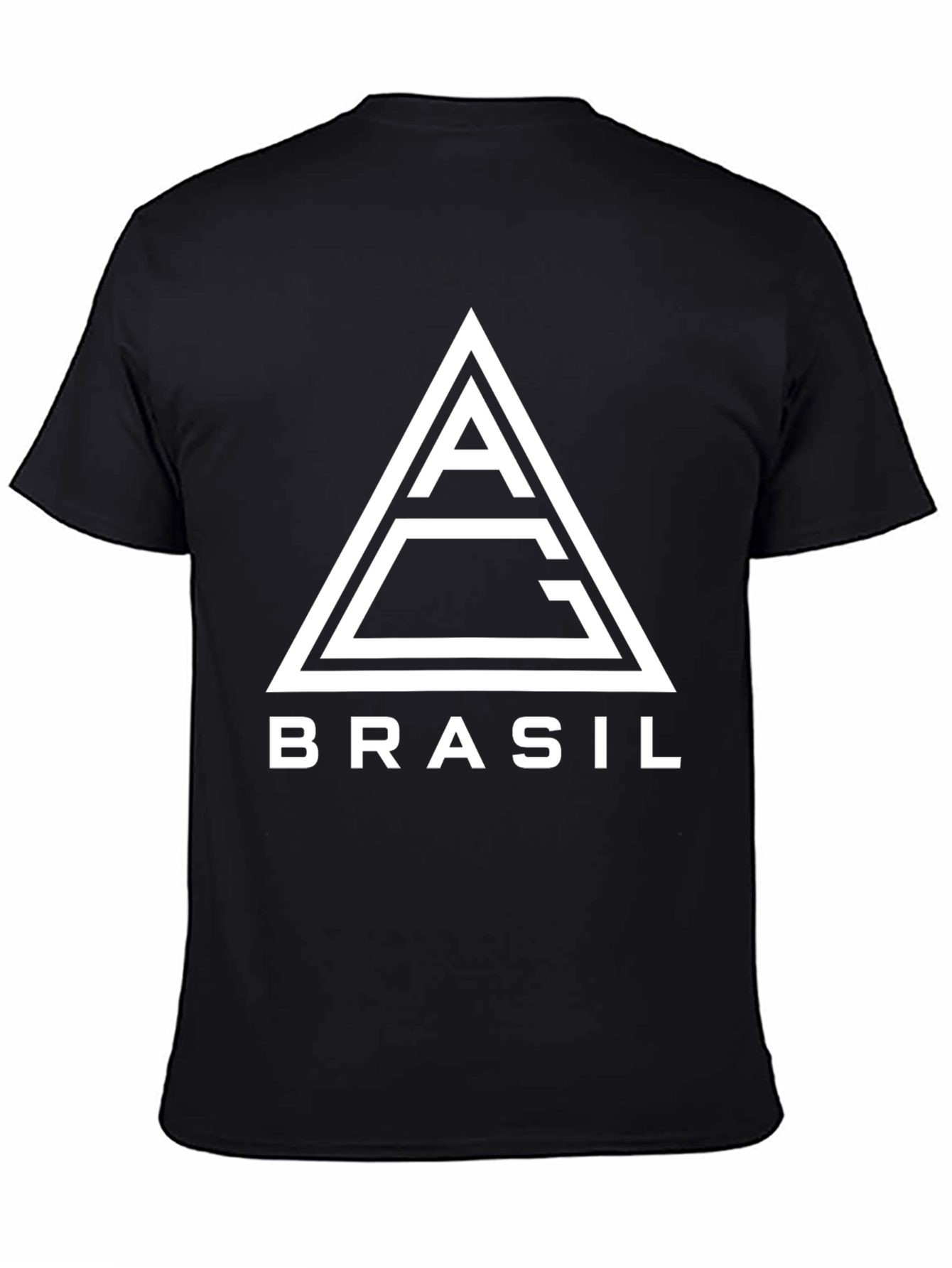 Brasil Graphic Tee: Modern Triangle Logo T-Shirt