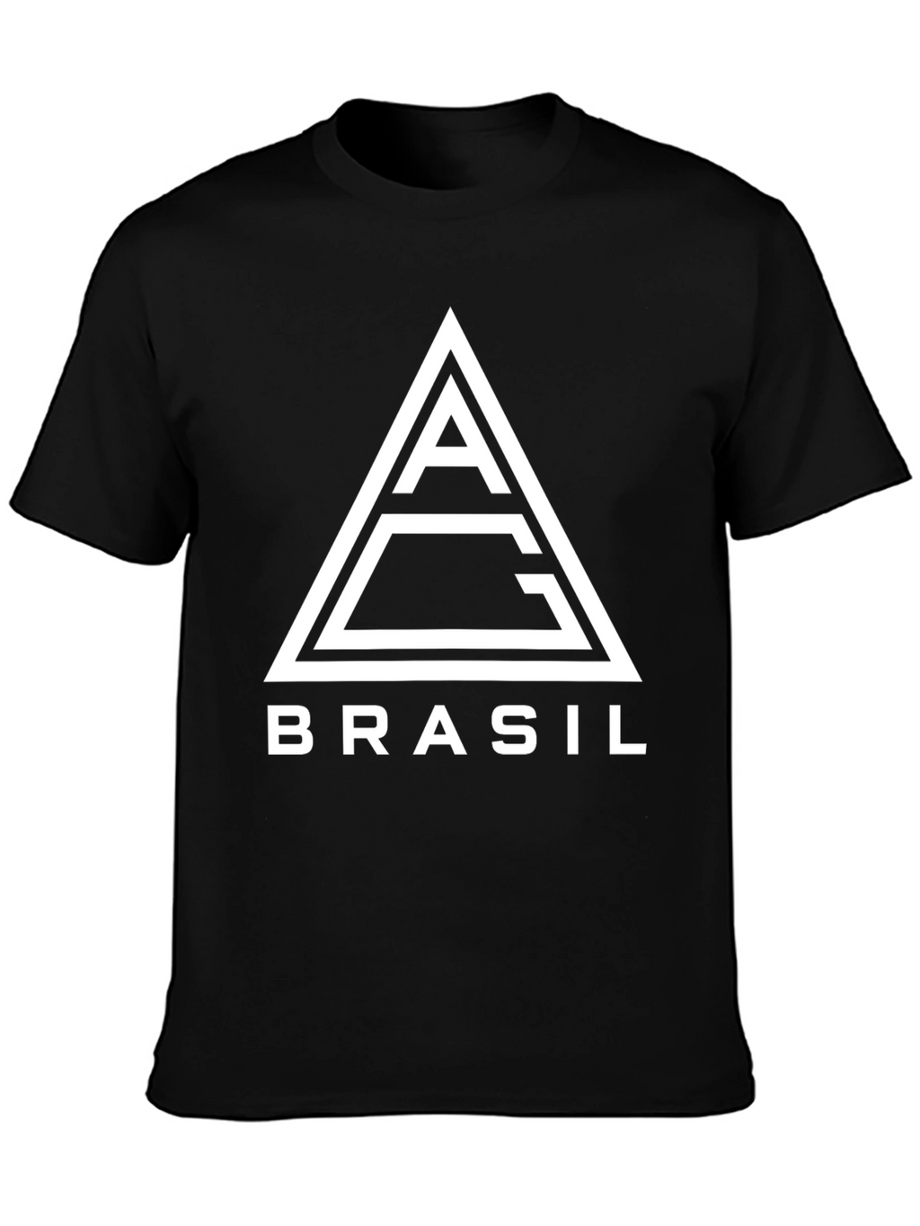 Brasil Graphic Tee: Modern Triangle Logo T-Shirt
