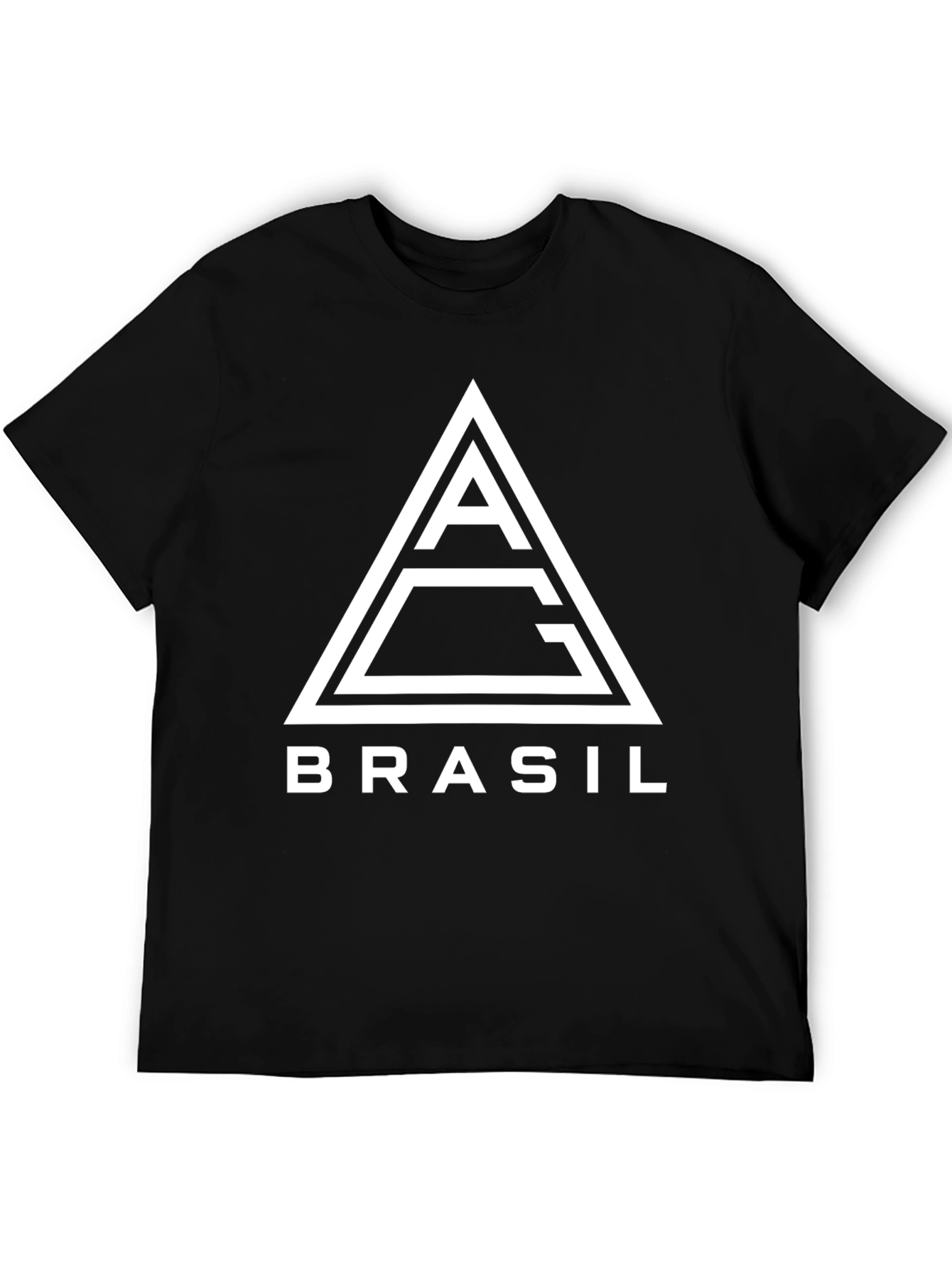 Brasil Graphic Tee: Modern Triangle Logo T-Shirt