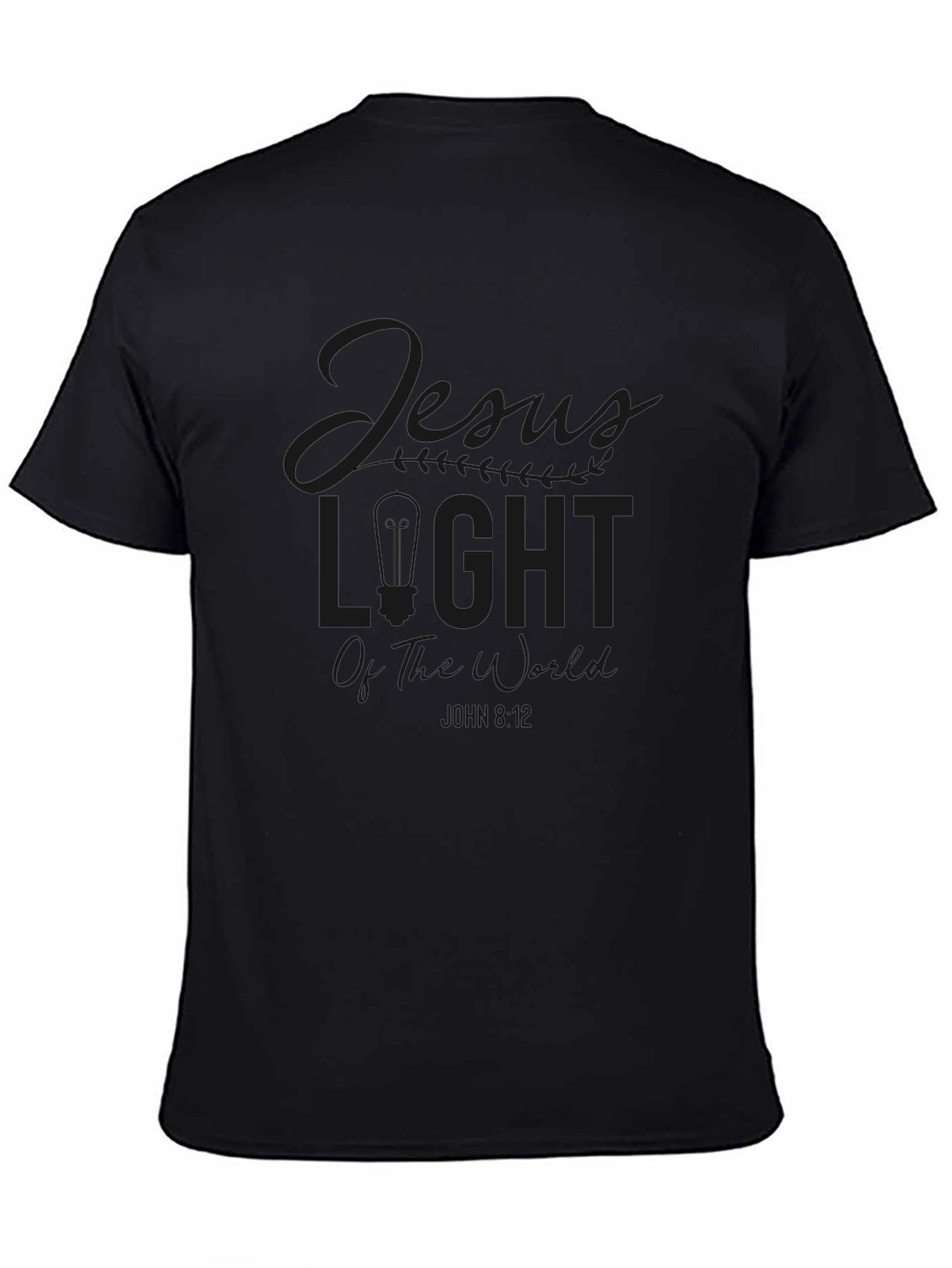 Jesus Light of the World Graphic Tee - Black