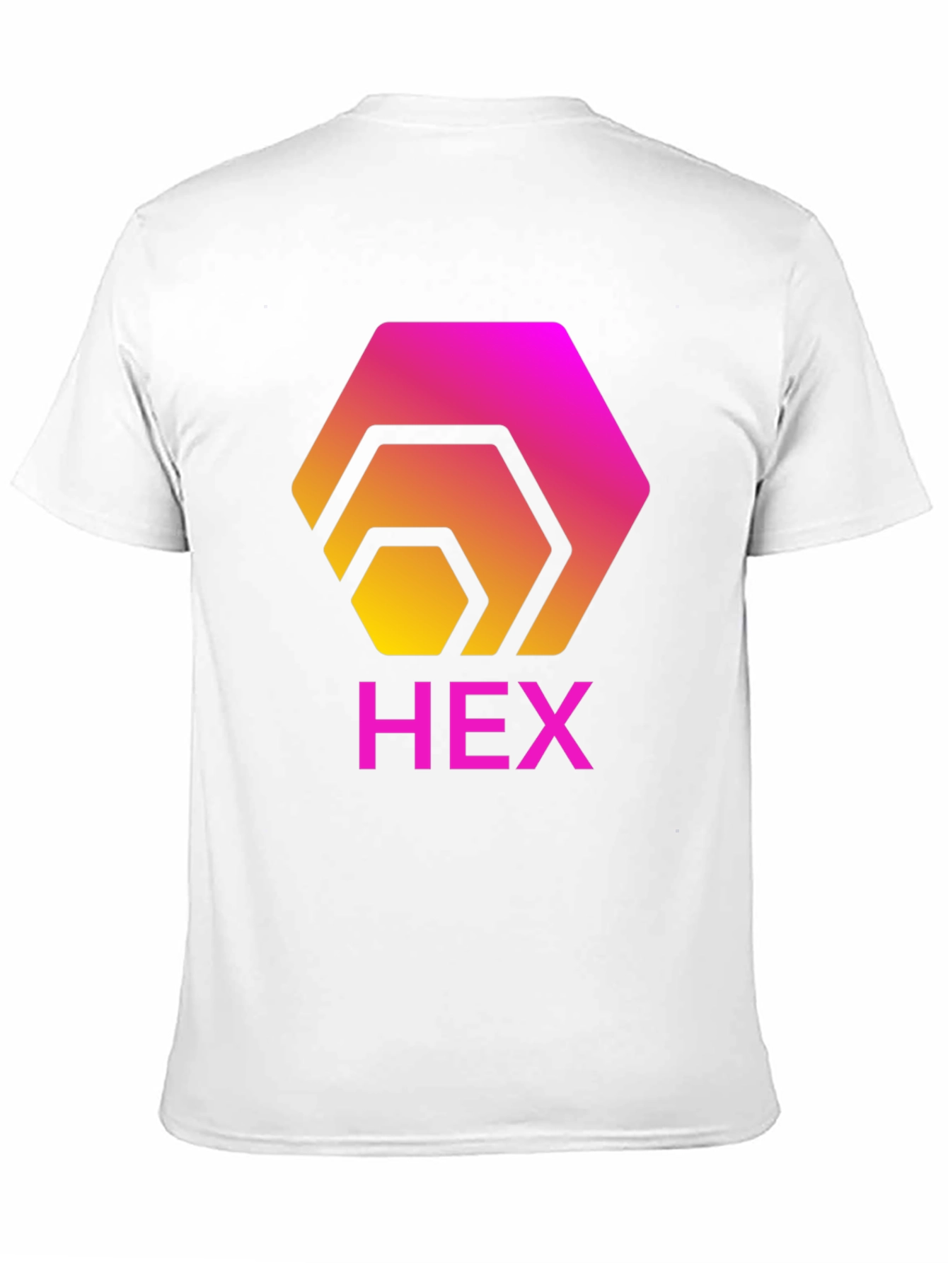 HEX Crypto T-Shirt - Gradient Hexagon Design