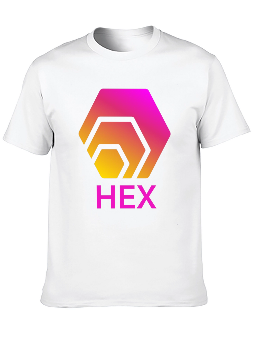 HEX Crypto T-Shirt - Gradient Hexagon Design