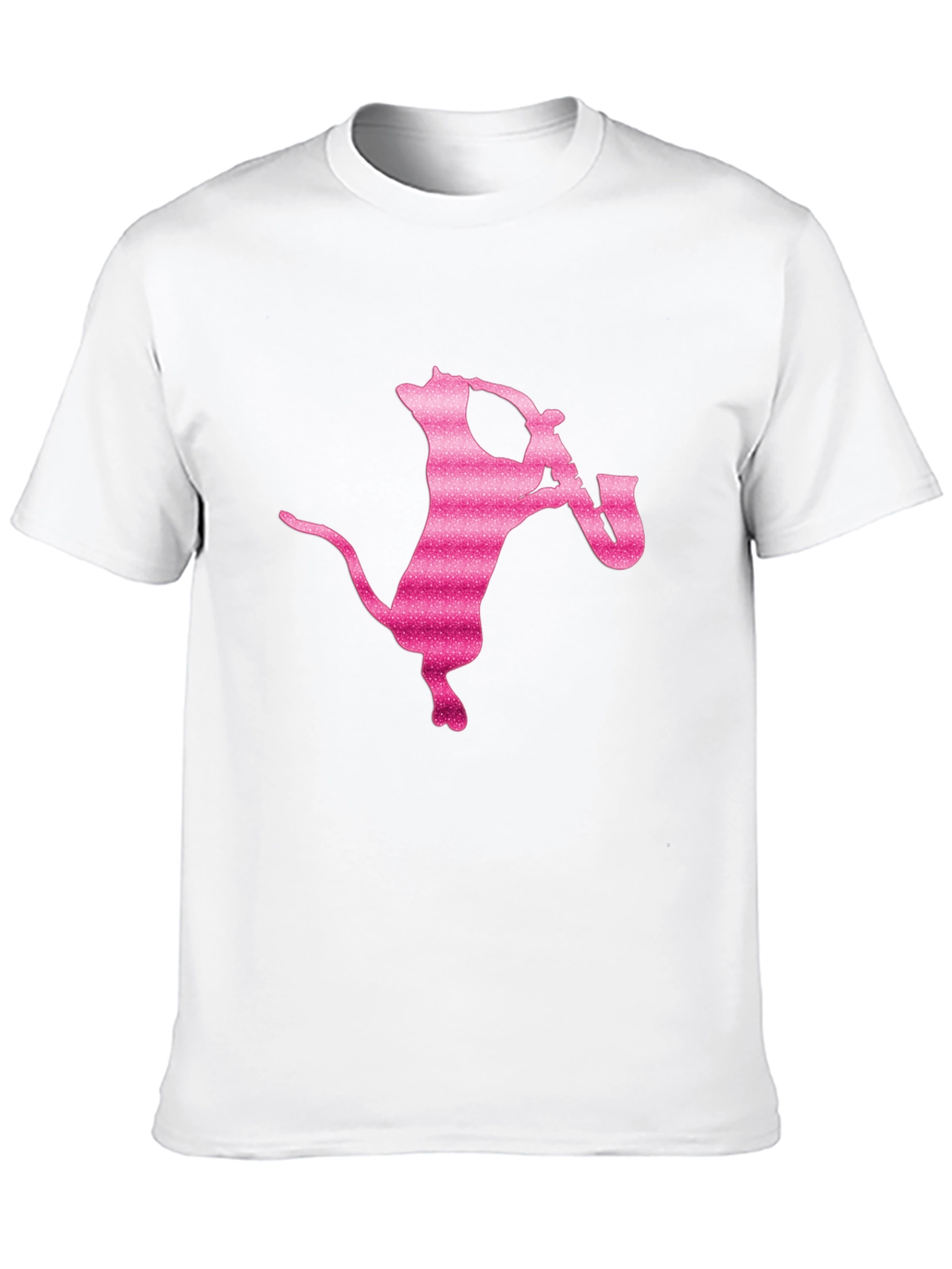 Cool Cat Saxophone T-Shirt - Black