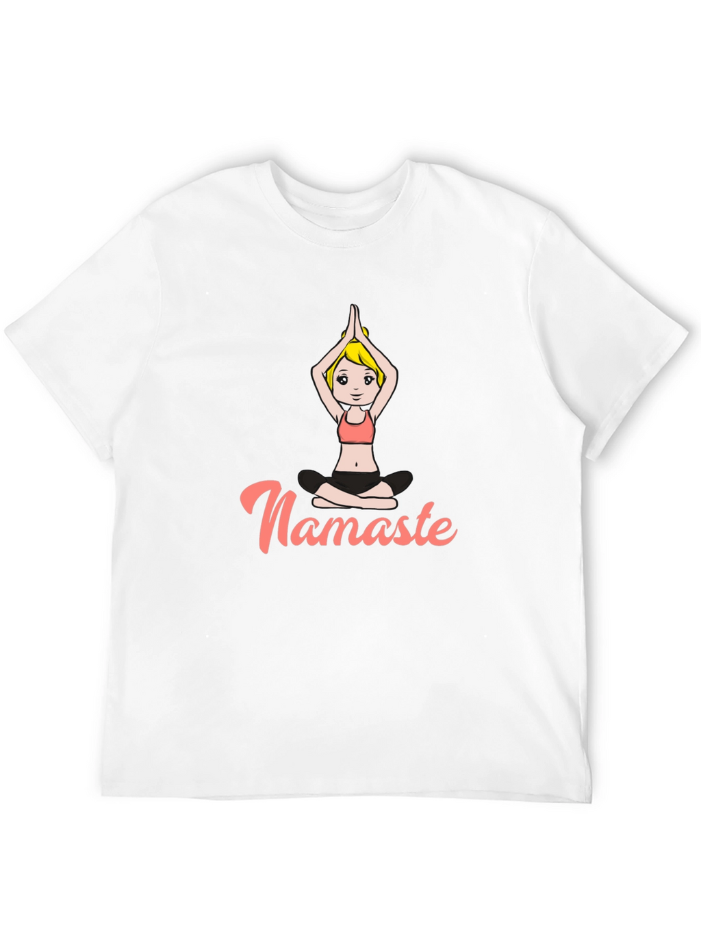 Namaste Yoga T-Shirt - Relaxed Fit Black Tee