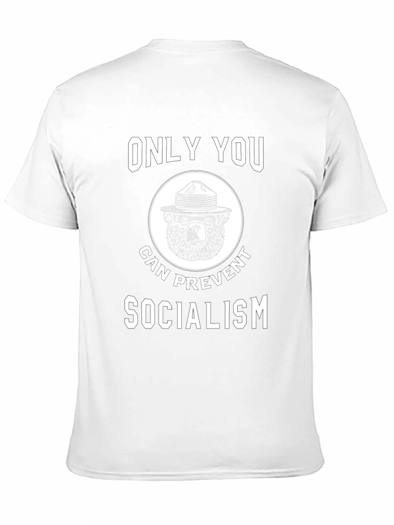 Only You Can Prevent Socialism Bear Graphic Tee