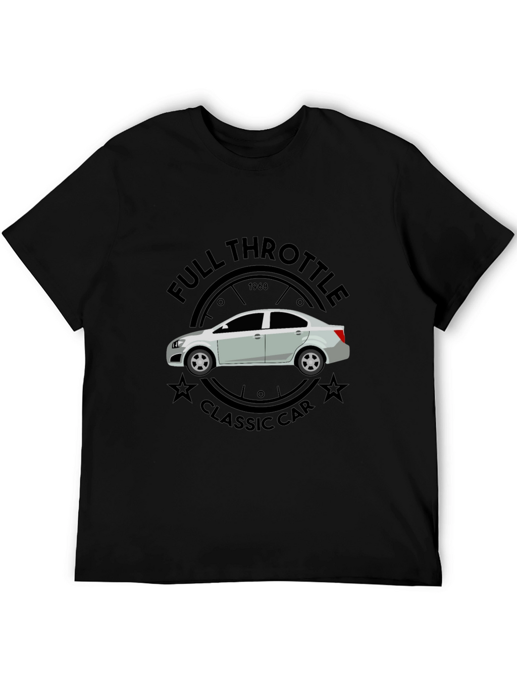 Full Throttle Classic Car Graphic T-Shirt