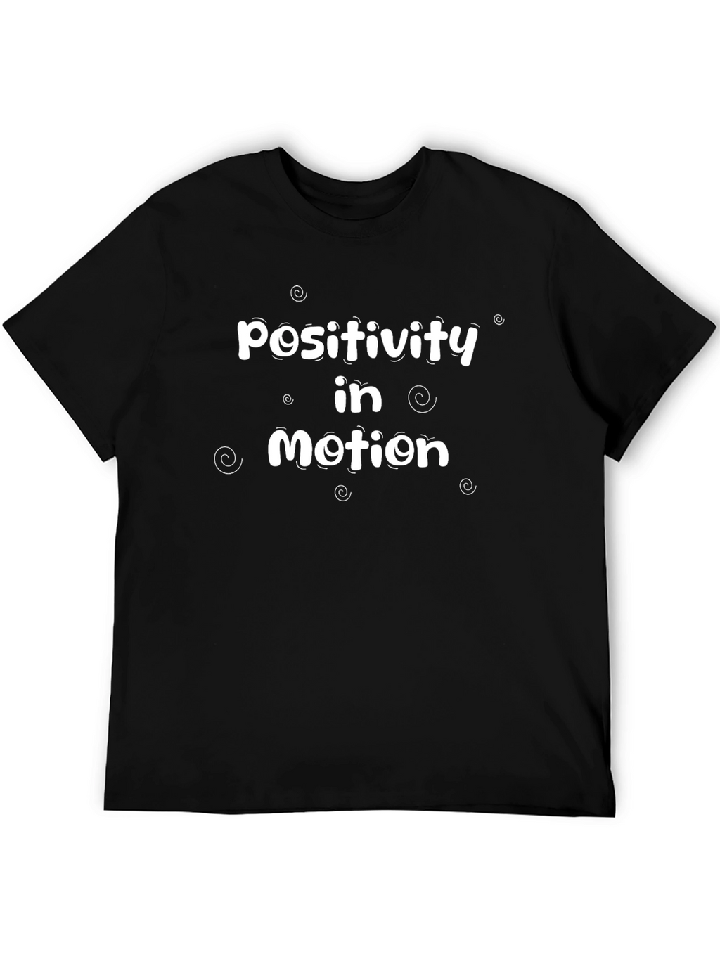 Positivity in Motion Black Graphic Tee