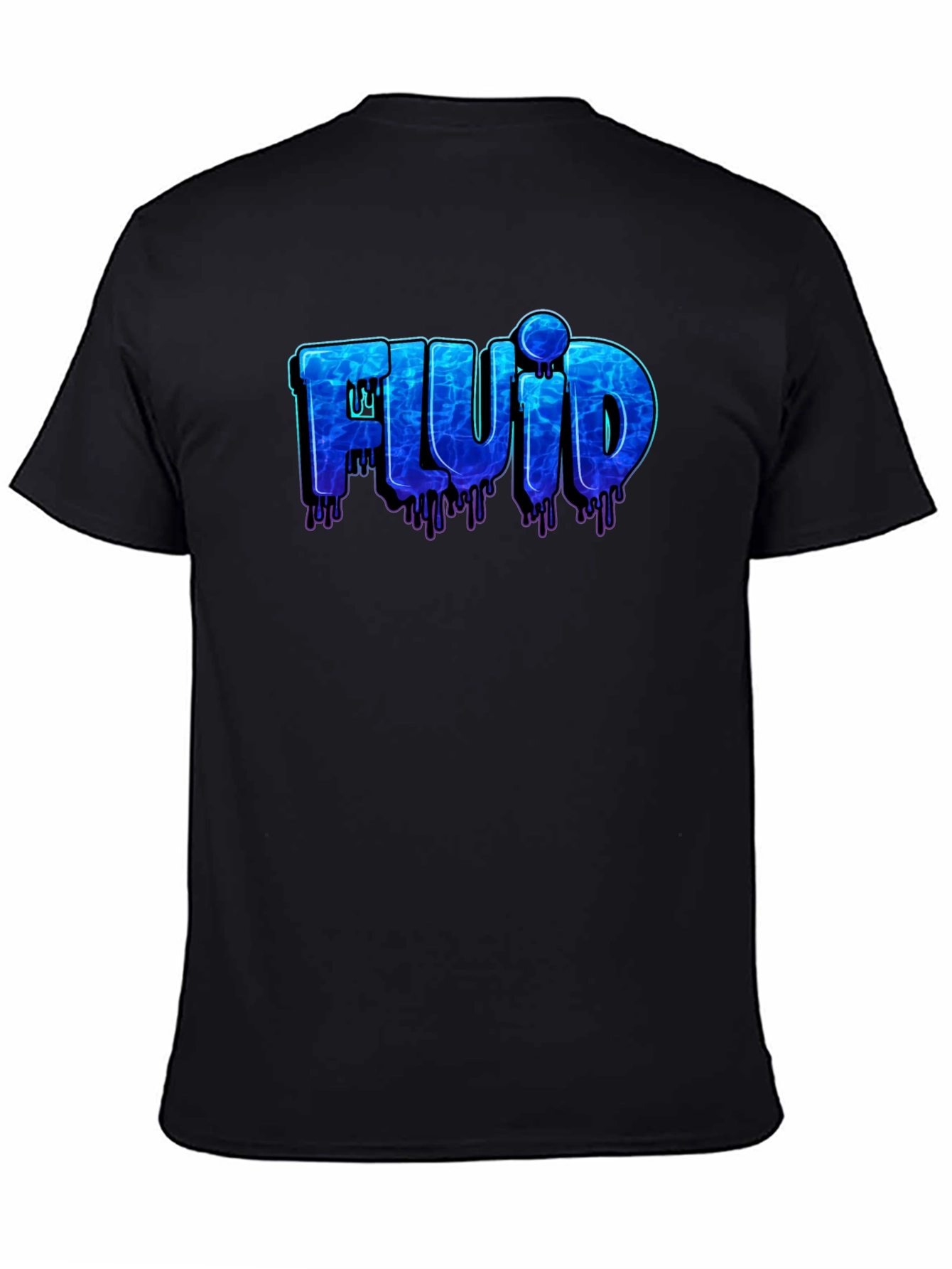 Fluid Design Black T-Shirt
