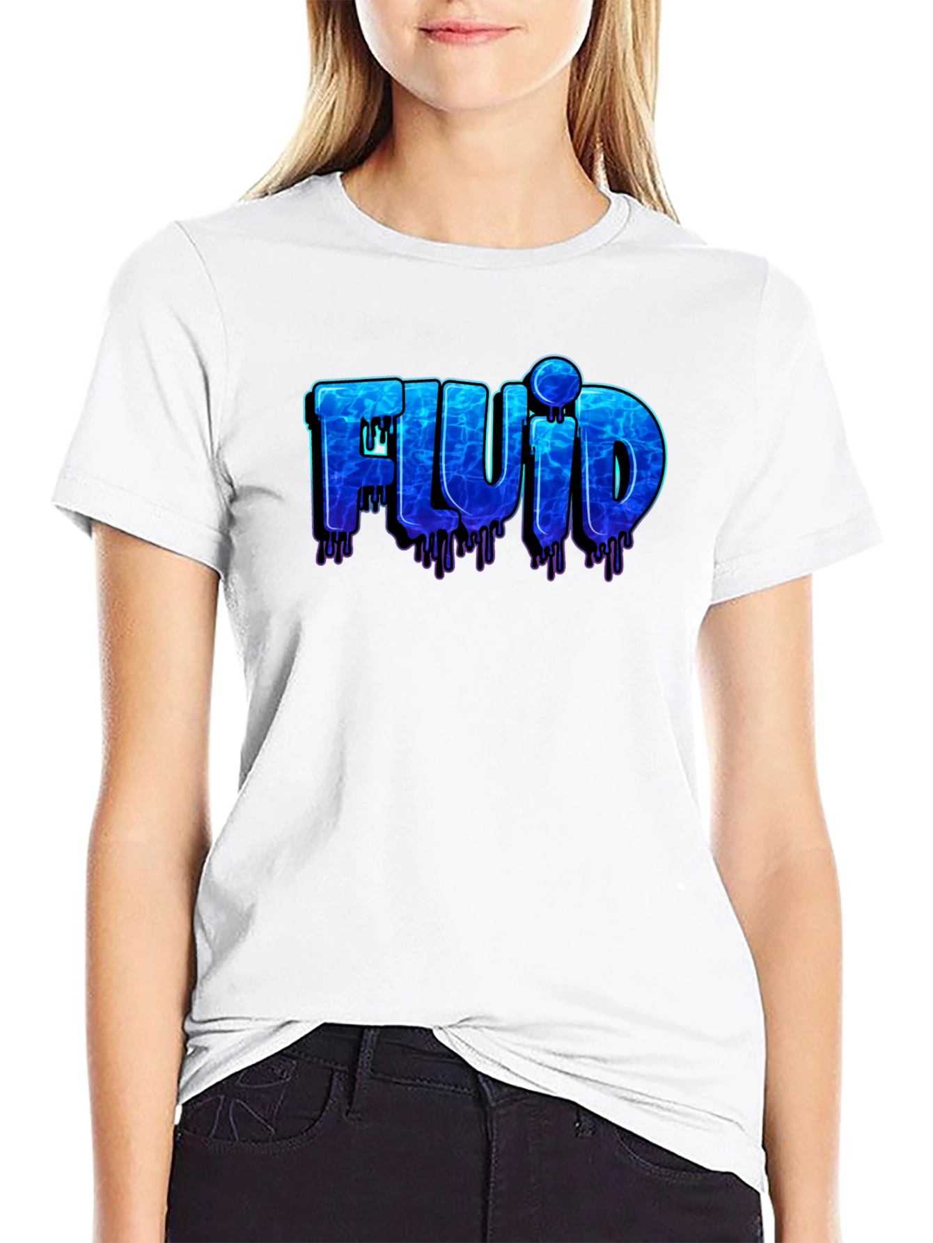 Fluid Design Black T-Shirt
