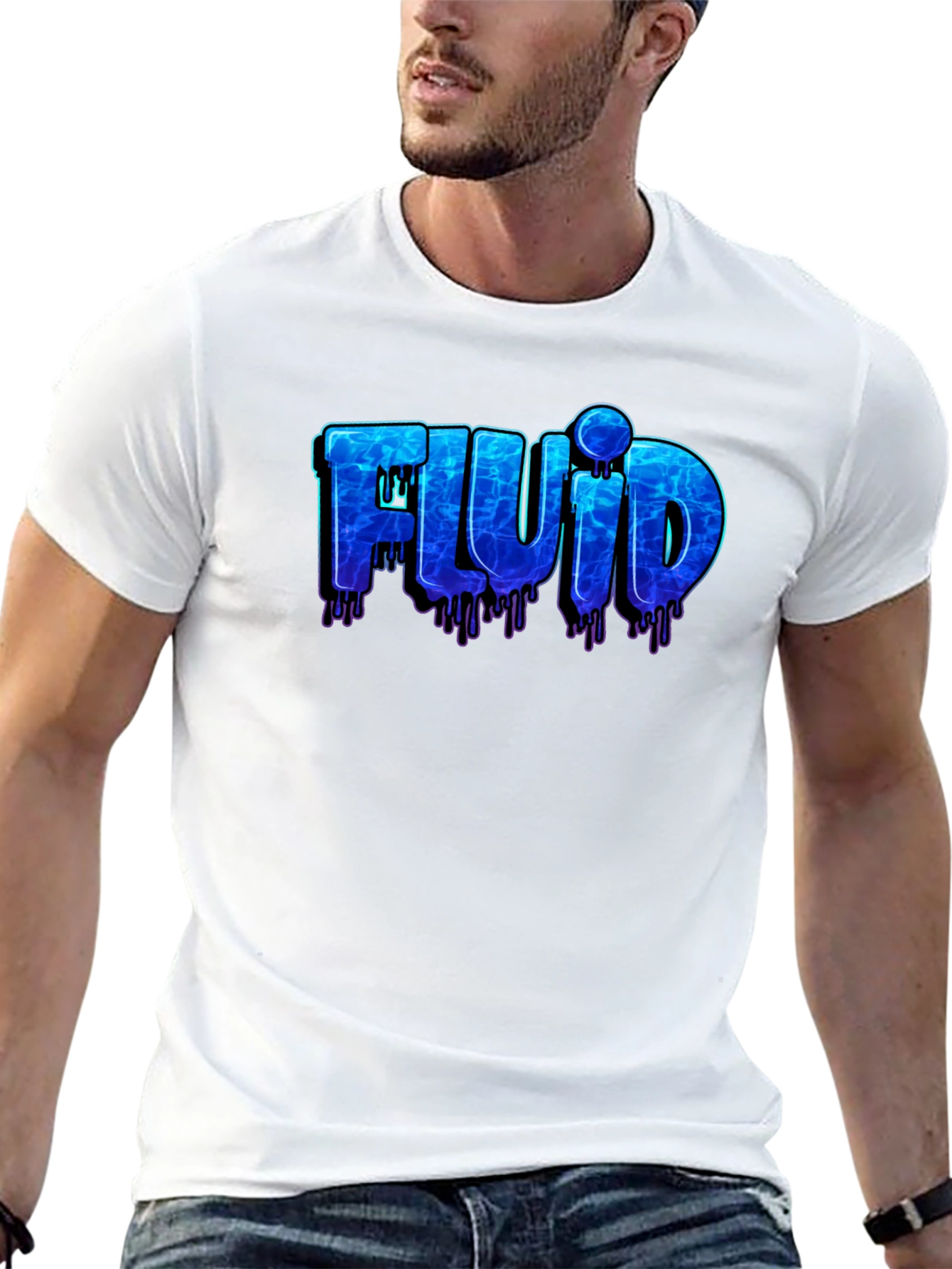 Fluid Design Black T-Shirt