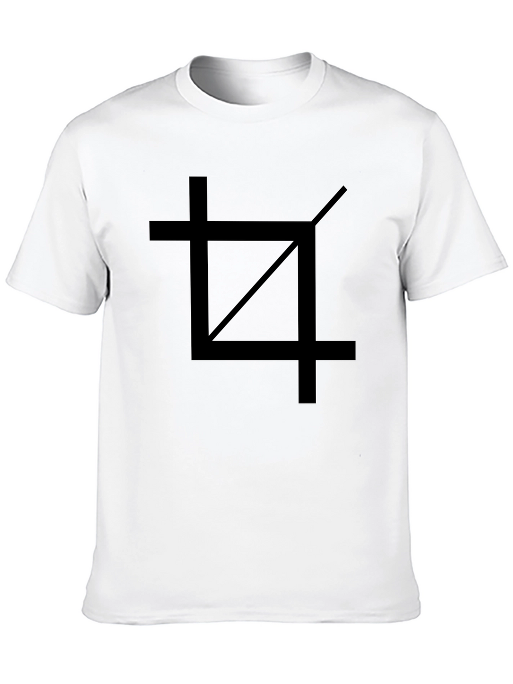 Crop Tool Graphic Tee - Black Cotton Casual Shirt