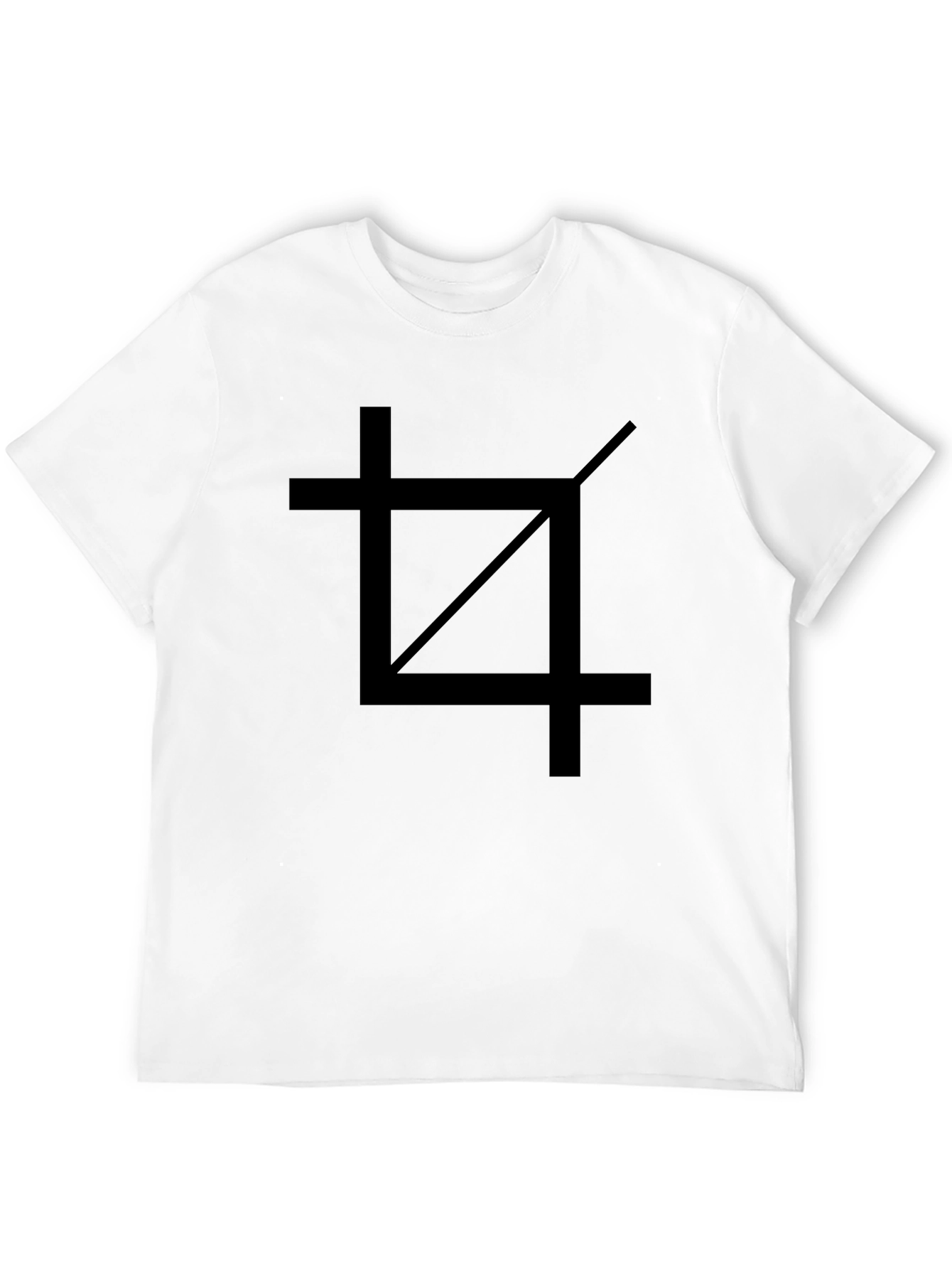 Crop Tool Graphic Tee - Black Cotton Casual Shirt